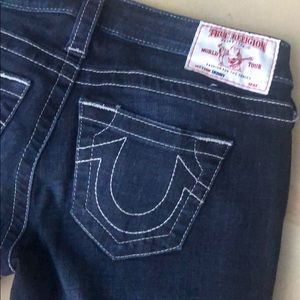 True Religion Dark Skinny Jeans 26